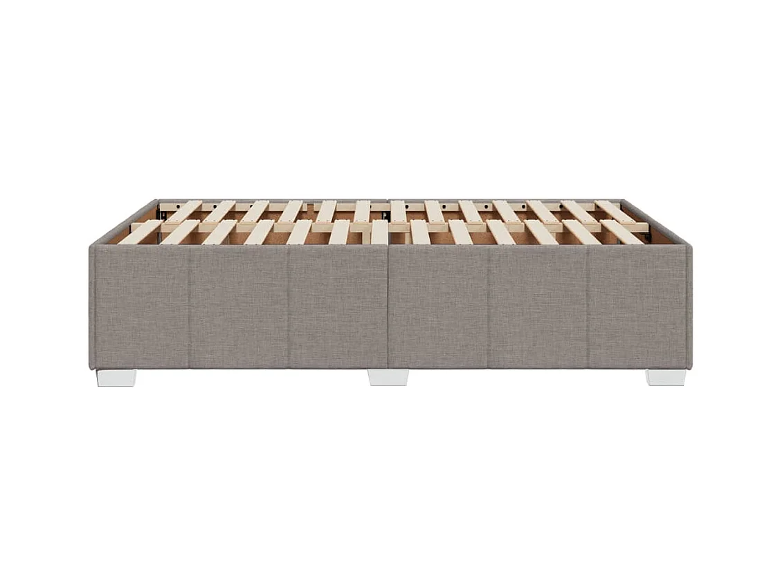 Cadre de lit taupe 120x190 cm tissu