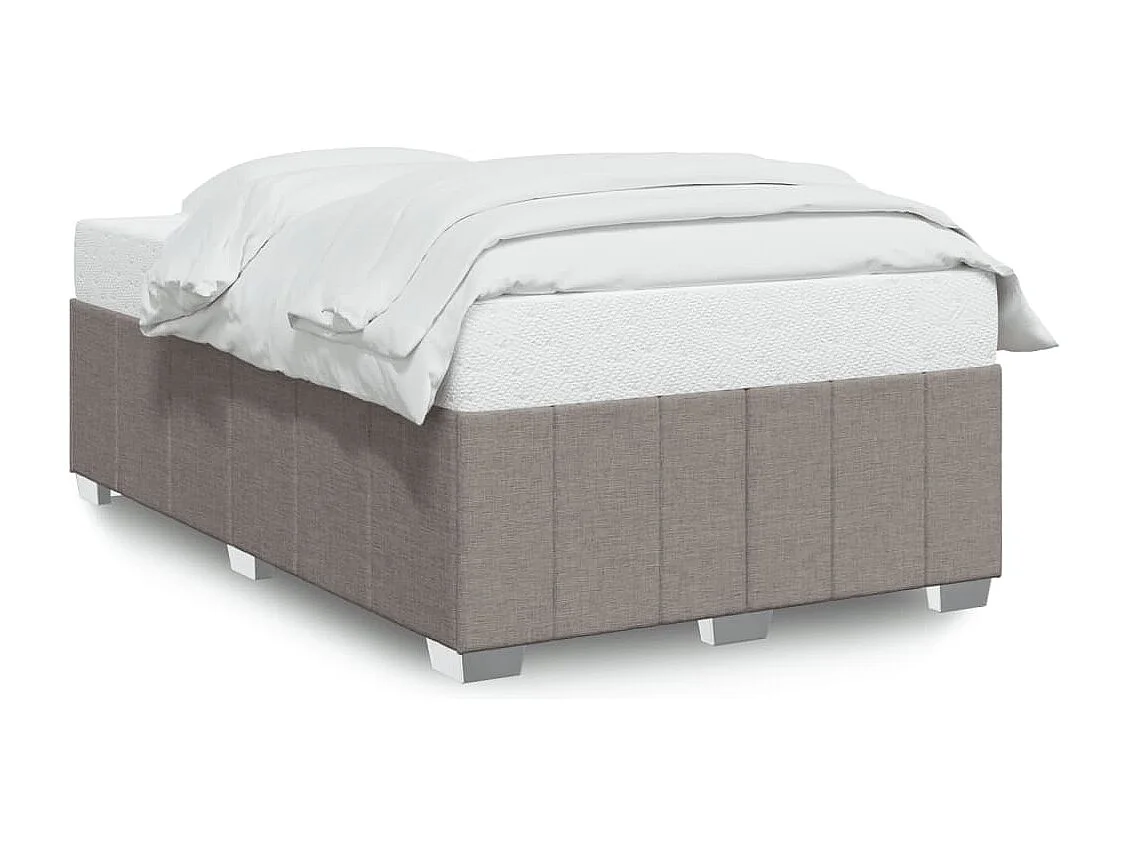 Estructura de cama tela gris taupe 120x190 cm