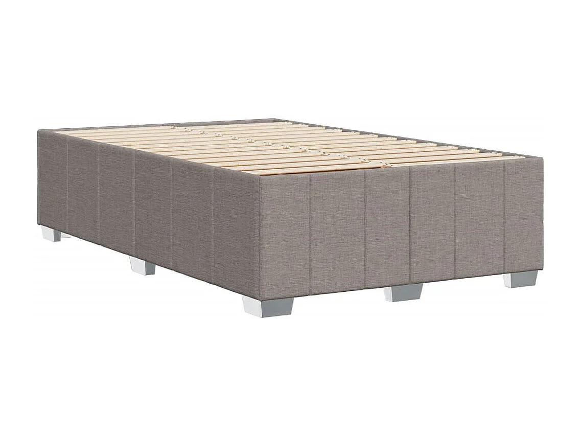 Estructura de cama tela gris taupe 120x190 cm