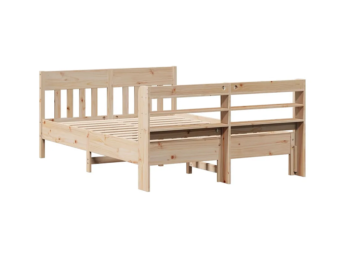 Cadre de lit sans matelas 120x200 cm bois de pin massif