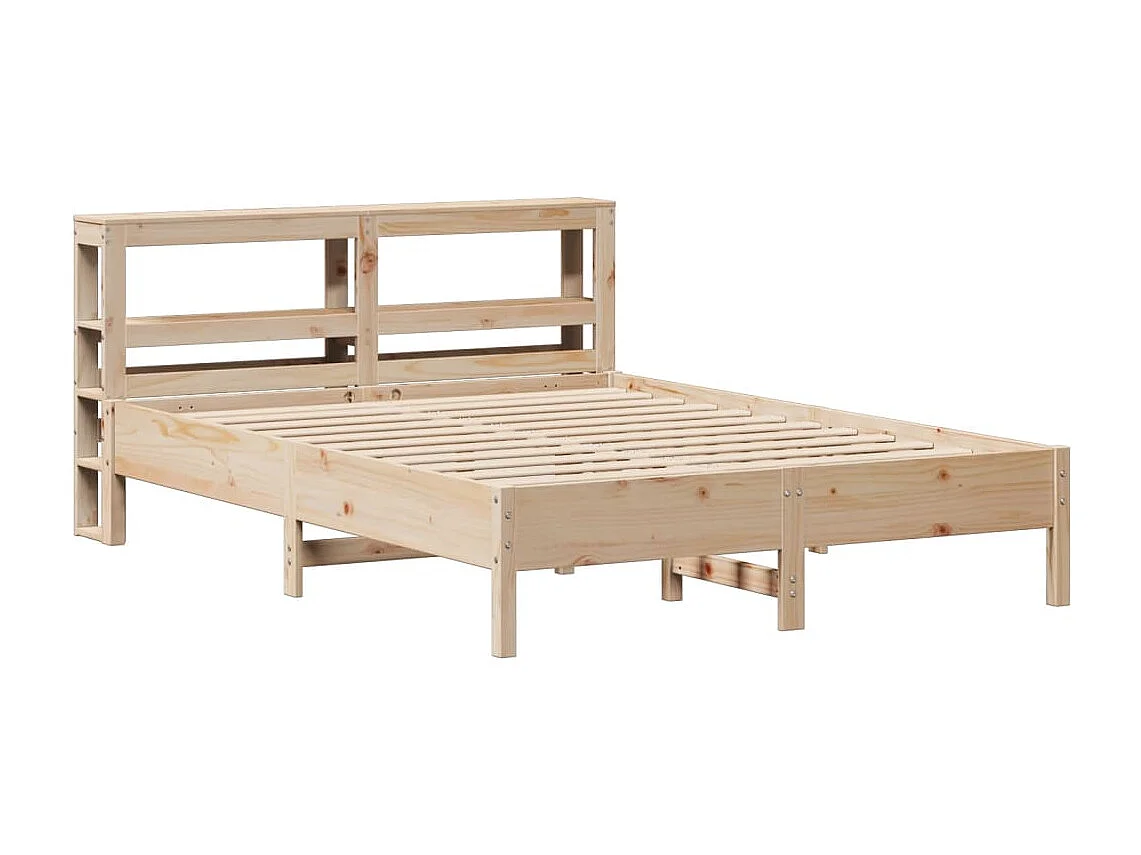 Cadre de lit sans matelas 140x190 cm bois de pin massif