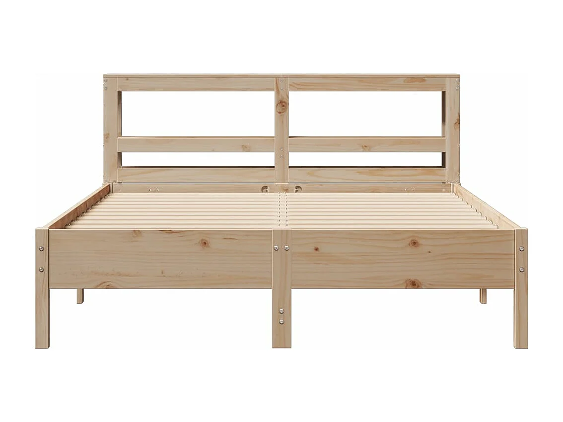 Cadre de lit sans matelas 140x190 cm bois de pin massif