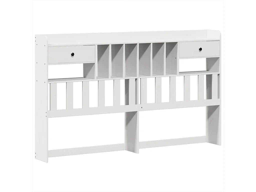 Cama sem colchão 180x200 cm madeira de pinho maciça branco