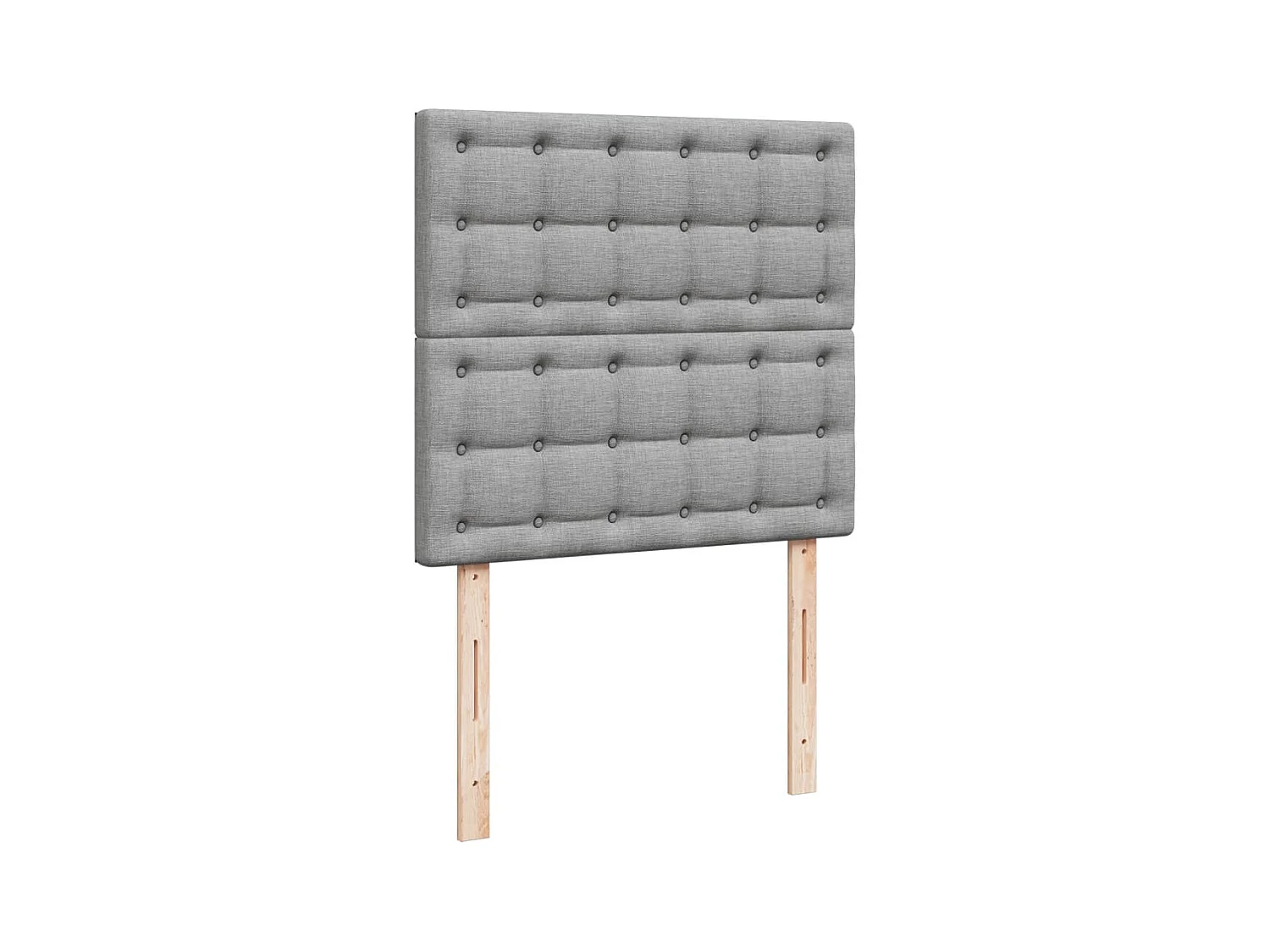 Sommier à lattes de lit avec matelas gris clair 80x200 cm tissu