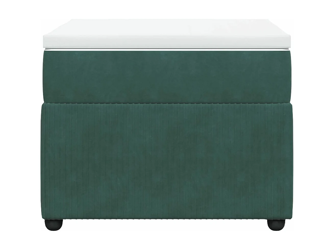 Sommier à lattes de lit avec matelas Vert foncé 90x190 cm