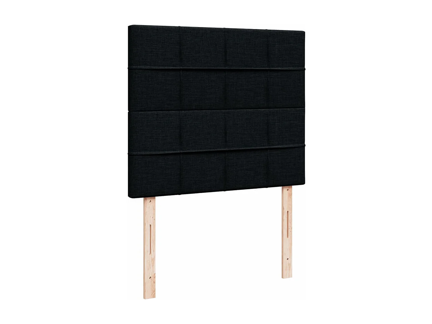 Boxspring met matras stof zwart 120x190 cm