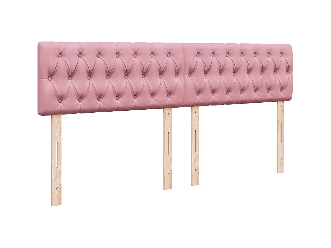 Sommier à lattes de lit avec matelas Rose 180x200 cm Velours