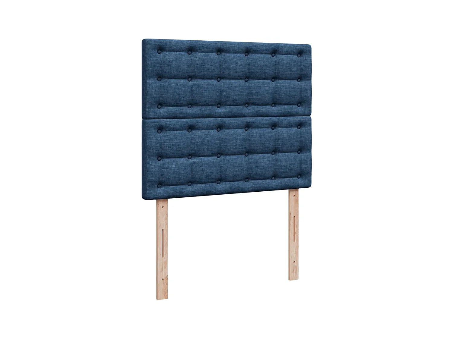 Cama boxspring com colchão 120x190 cm tecido azul