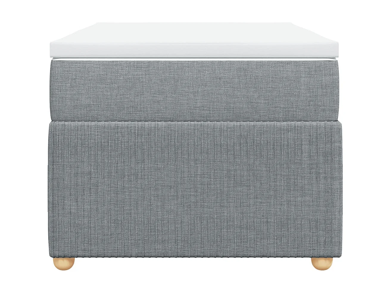 Sommier à lattes de lit avec matelas Gris clair 90x200 cm Tissu