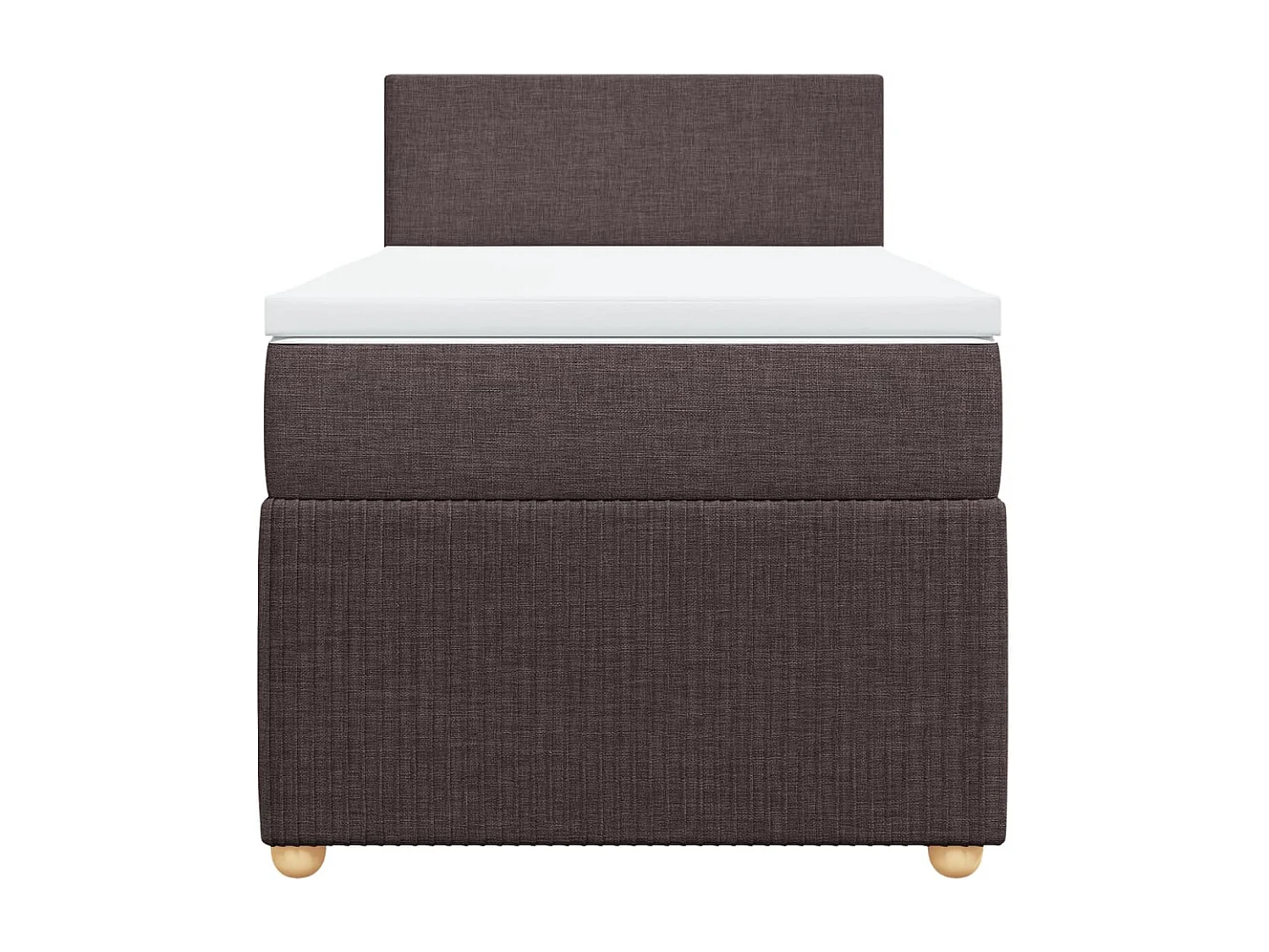 Sommier à lattes de lit avec matelas Marron foncé 90x200 cm