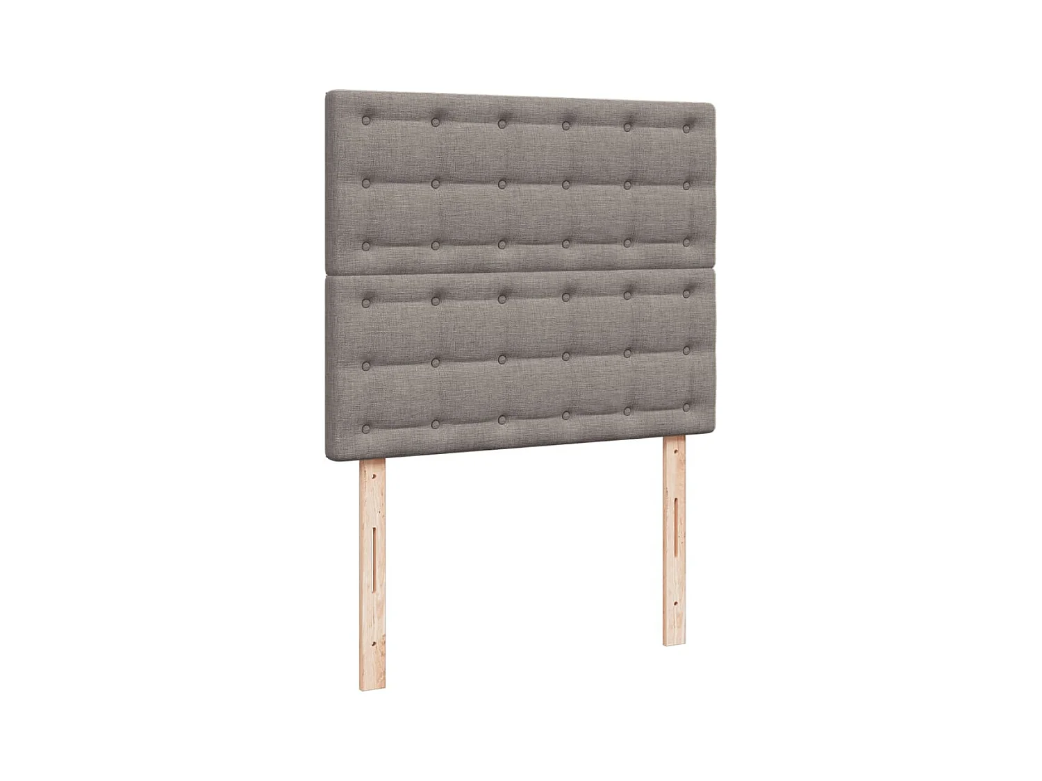 Cama boxspring c/ colchão 120x190cm tecido castanho-acinzentado