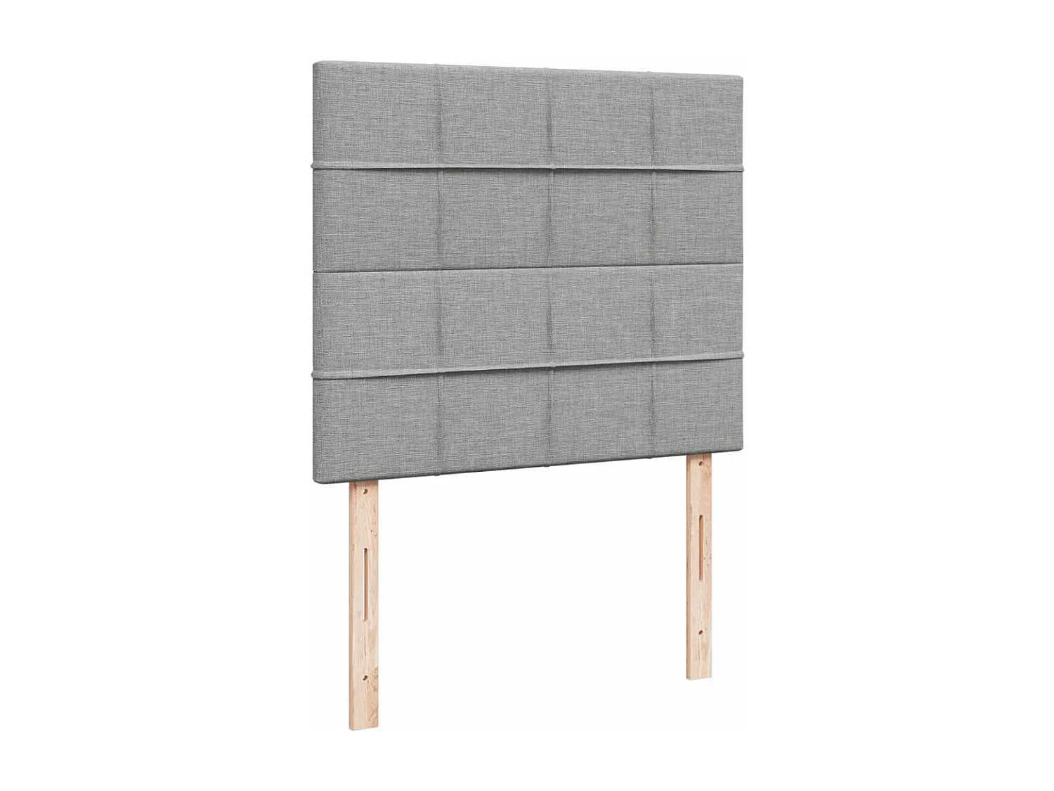 Cama com molas/colchão 120x200 cm tecido cinza-claro