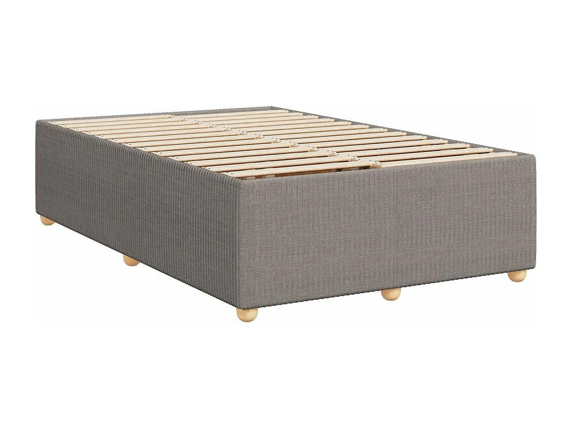 Boxspring met matras stof taupe 120x190 cm