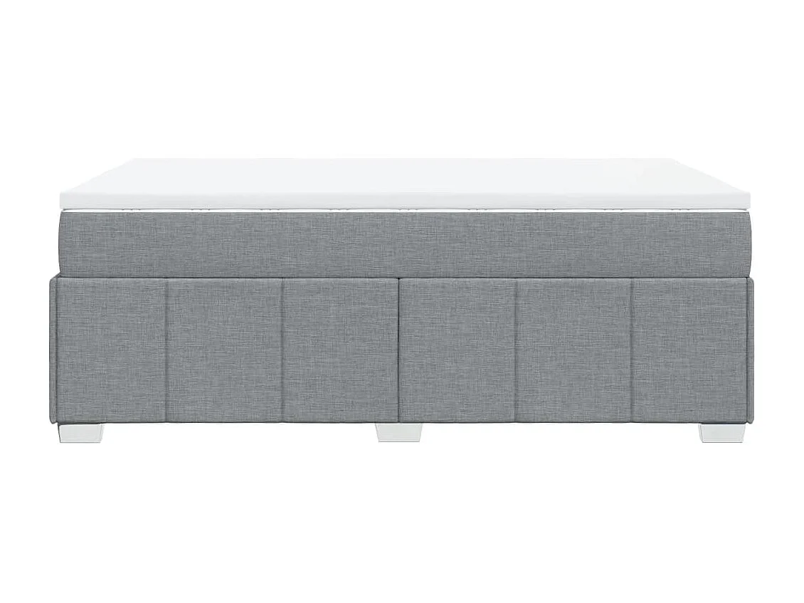 Sommier à lattes de lit avec matelas Gris clair 120x200cm Tissu