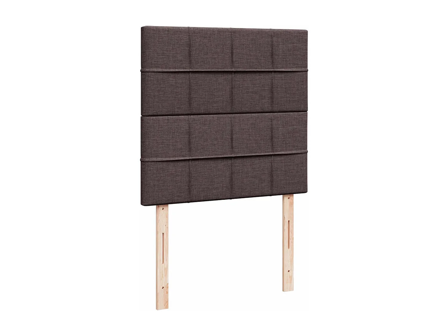 Cama com molas/colchão 90x190 cm tecido castanho-escuro