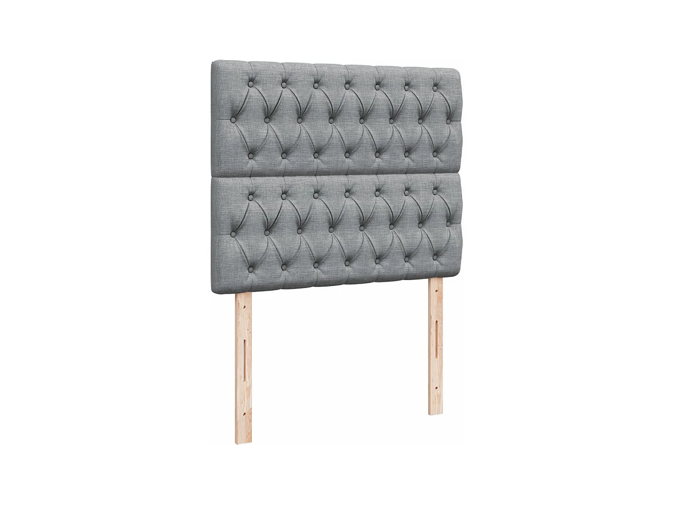 Boxspring met matras stof lichtgrijs 120x190 cm