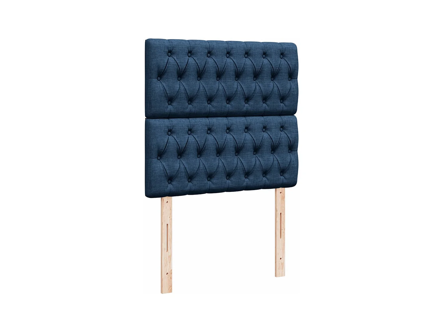 Sommier à lattes de lit avec matelas Bleu 90x190 cm Tissu