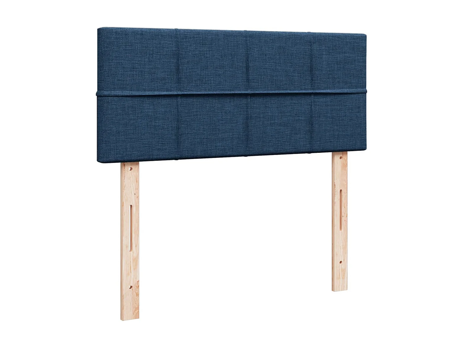 Sommier à lattes de lit avec matelas bleu 120x190 cm tissu