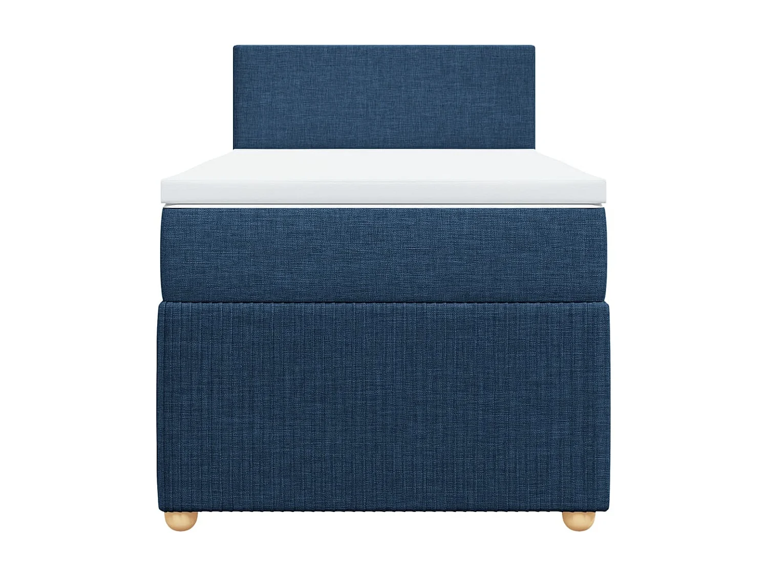 Sommier à lattes de lit avec matelas Bleu 80x200 cm Tissu