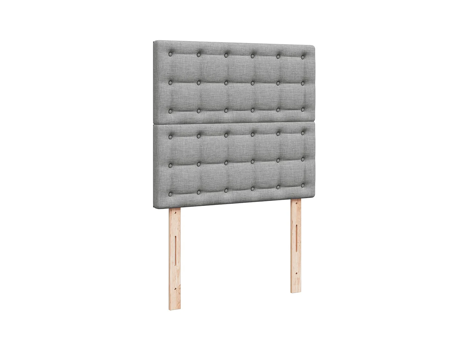 Cama com molas/colchão 80x200 cm tecido cinza-claro