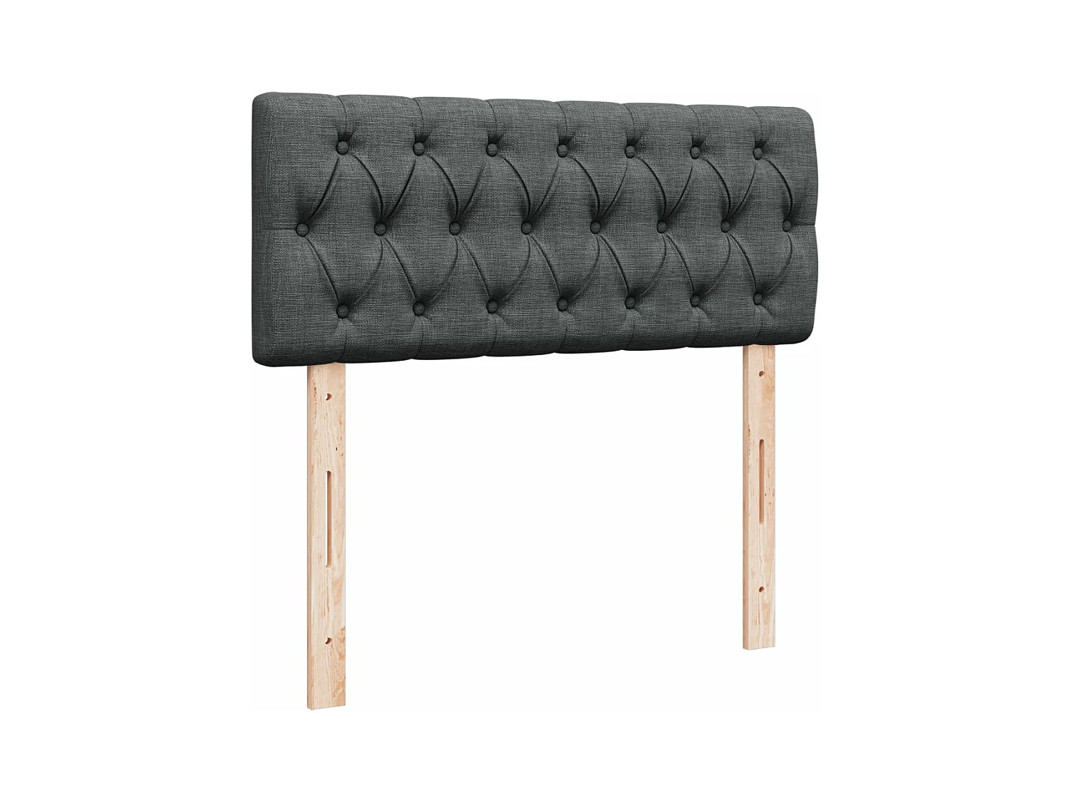 Cama boxspring com colchão 120x190 cm tecido cinzento-escuro
