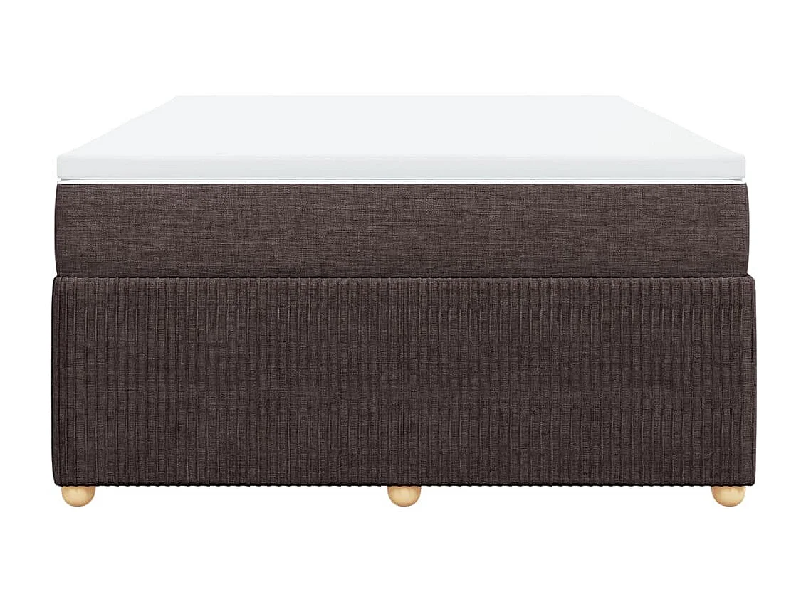 Sommier à lattes de lit avec matelas Marron foncé 140x200 cm