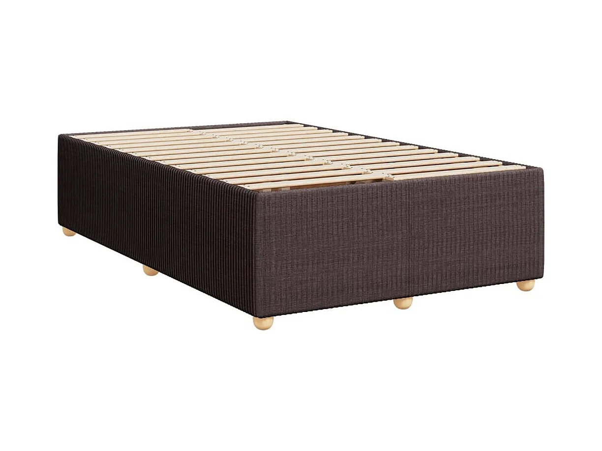 Sommier à lattes de lit avec matelas Marron foncé 120x200 cm