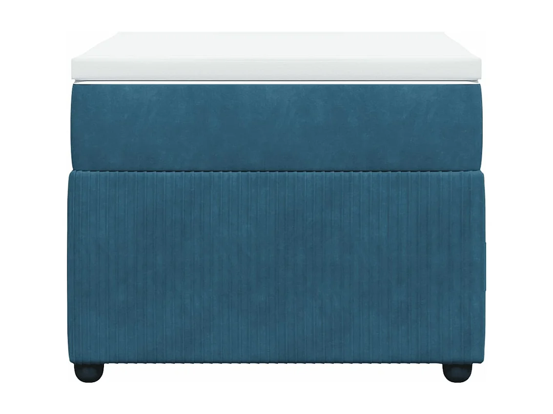 Sommier à lattes de lit avec matelas Bleu foncé 90x200 cm