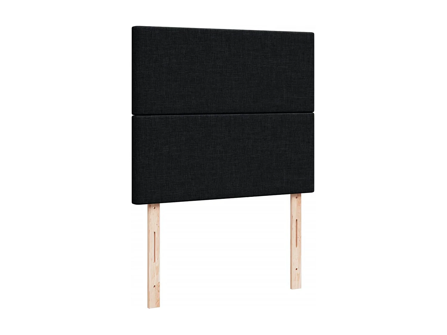 Boxspring met matras stof zwart 120x190 cm