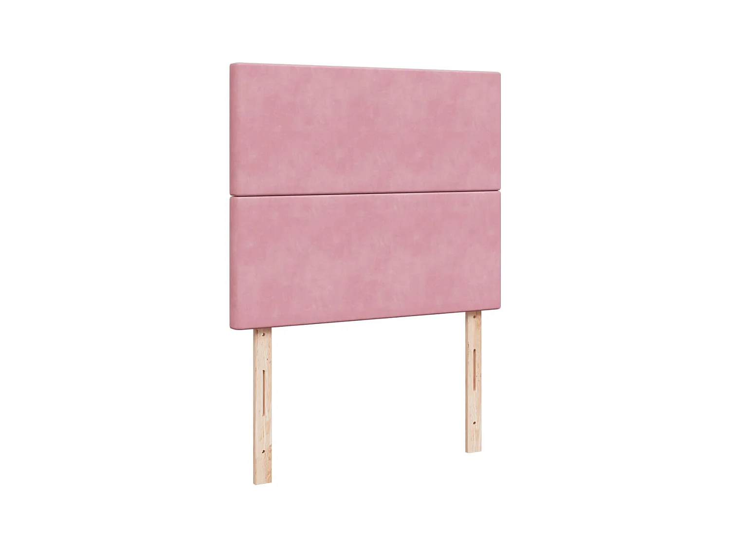 Sommier à lattes de lit avec matelas rose 120x190 cm velours