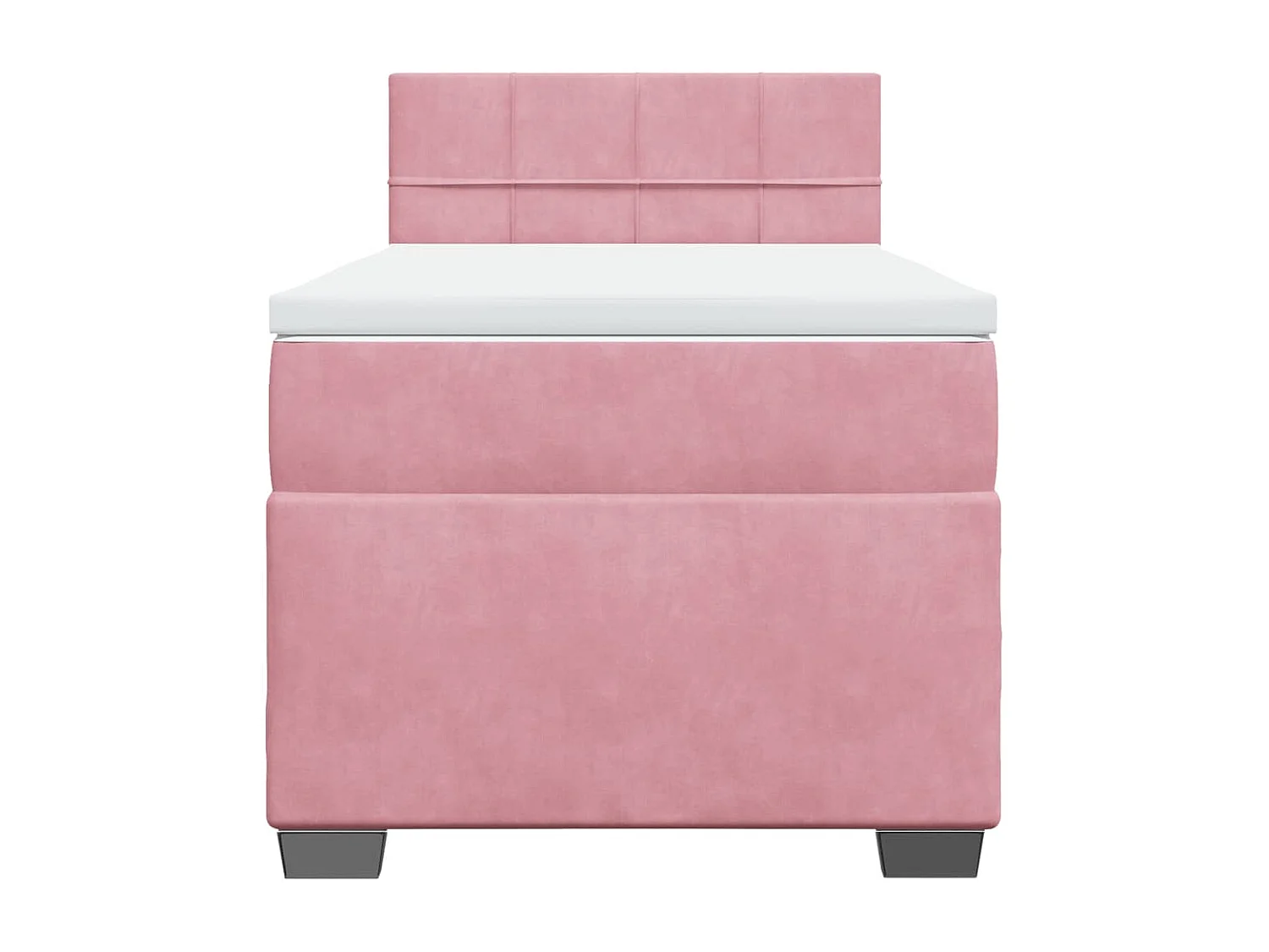 Sommier à lattes de lit avec matelas Rose 90x190 cm Velours
