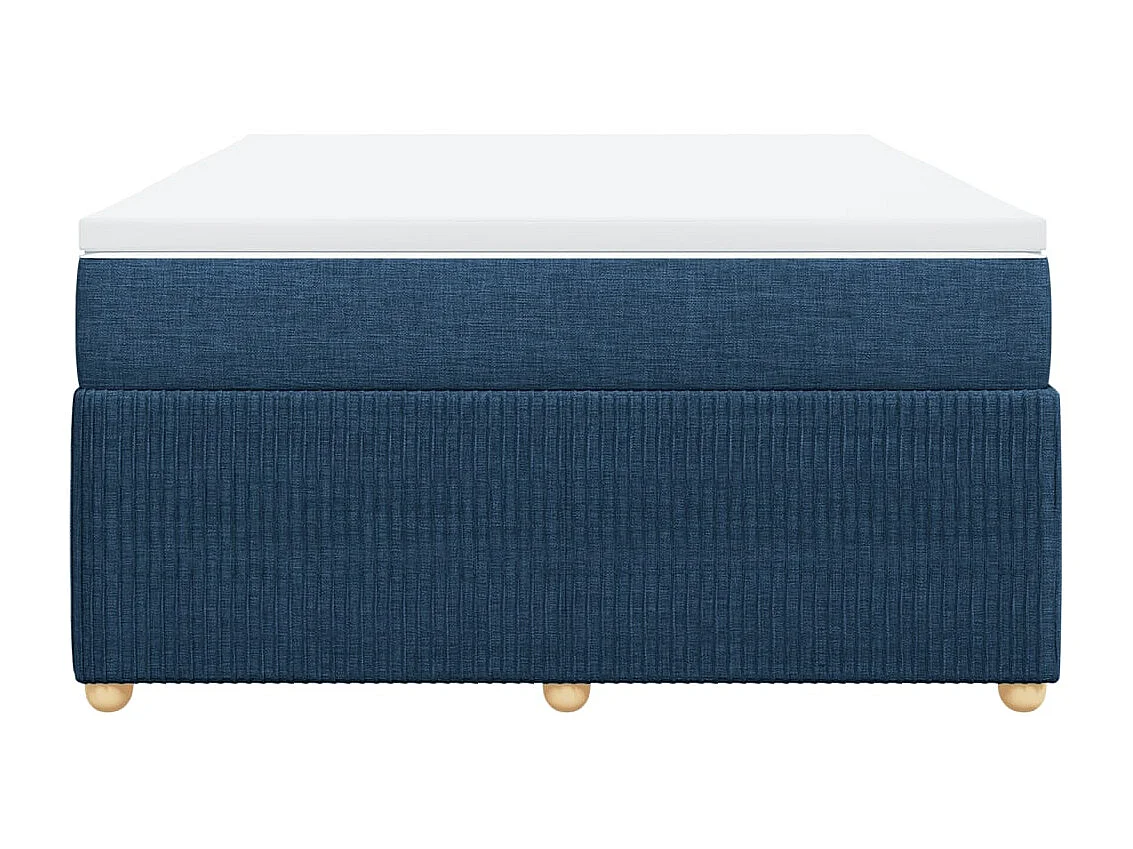 Boxspring met matras stof blauw 160x200 cm