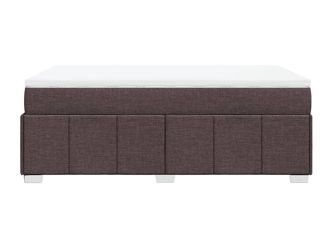 Sommier à lattes de lit avec matelas Marron foncé 120x200 cm