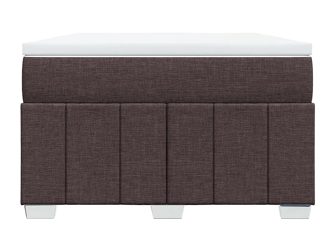 Sommier à lattes de lit avec matelas Marron foncé 120x200 cm