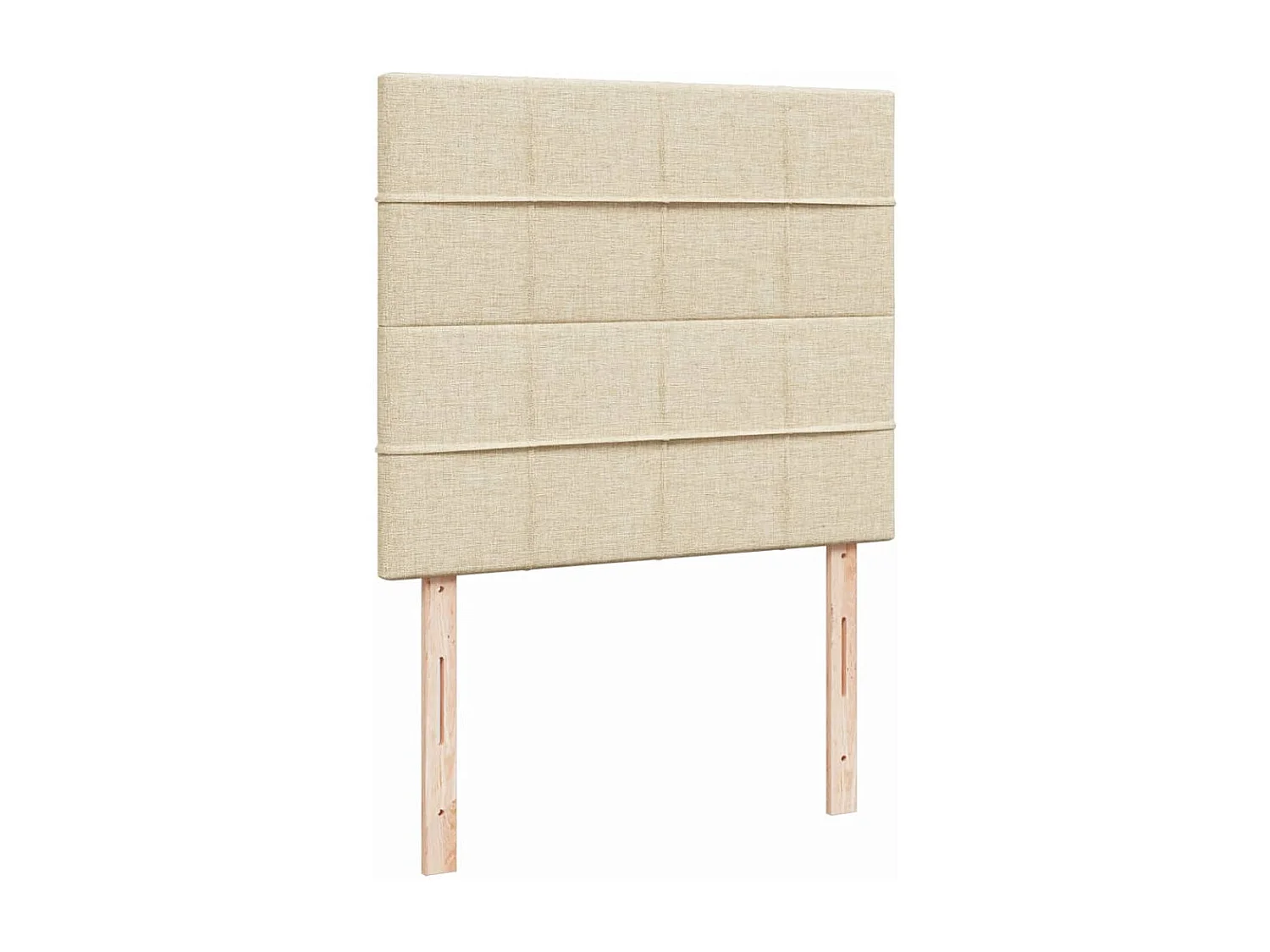 Boxspring met matras stof crèmekleurig 120x190 cm