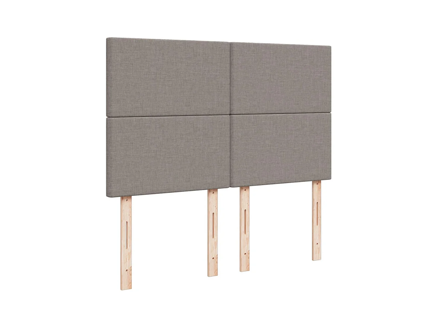 Sommier à lattes de lit avec matelas Taupe 160x200 cm Tissu