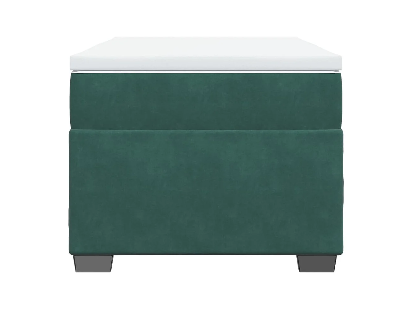 Sommier à lattes de lit avec matelas Vert foncé 90x200 cm