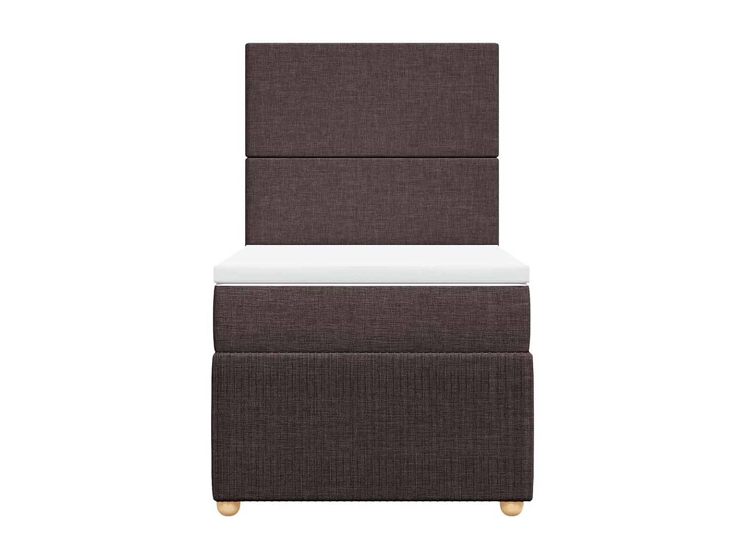 Sommier à lattes de lit avec matelas Marron foncé 90x190 cm