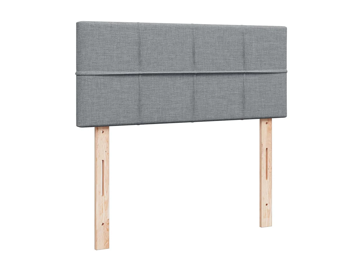 Boxspring met matras stof lichtgrijs 120x190 cm