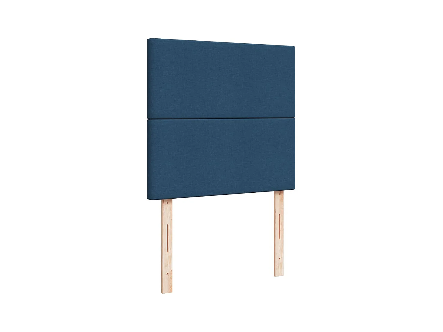 Cama com molas/colchão 80x200 cm tecido azul