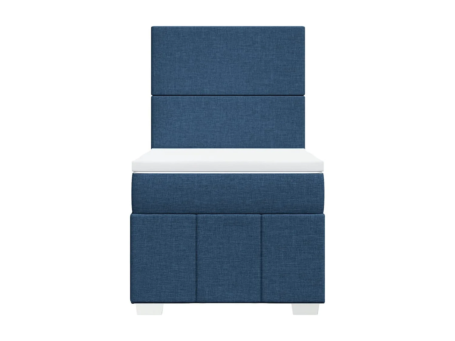 Sommier à lattes de lit avec matelas Bleu 80x200 cm Tissu