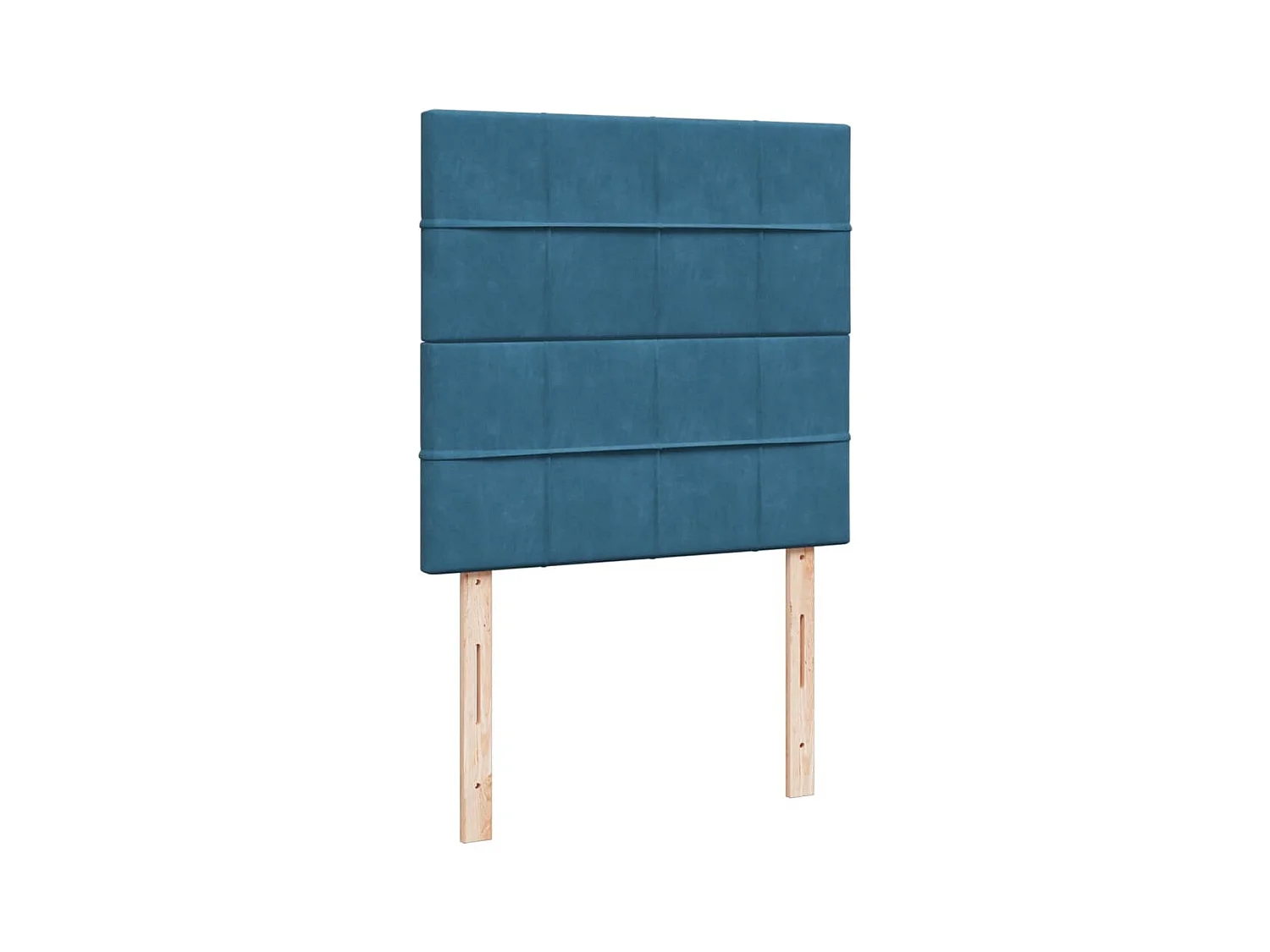 Cama boxspring com colchão 90x200 cm veludo azul