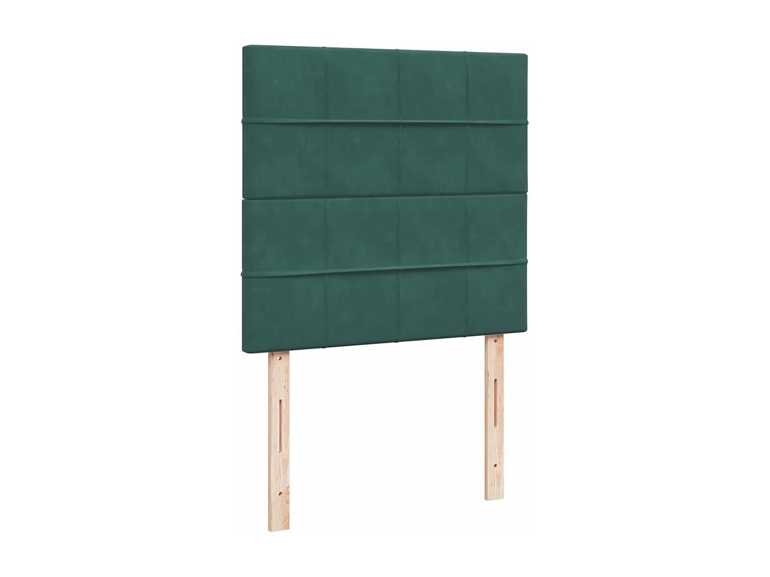 Boxspring met matras fluweel donkergroen 90x200 cm