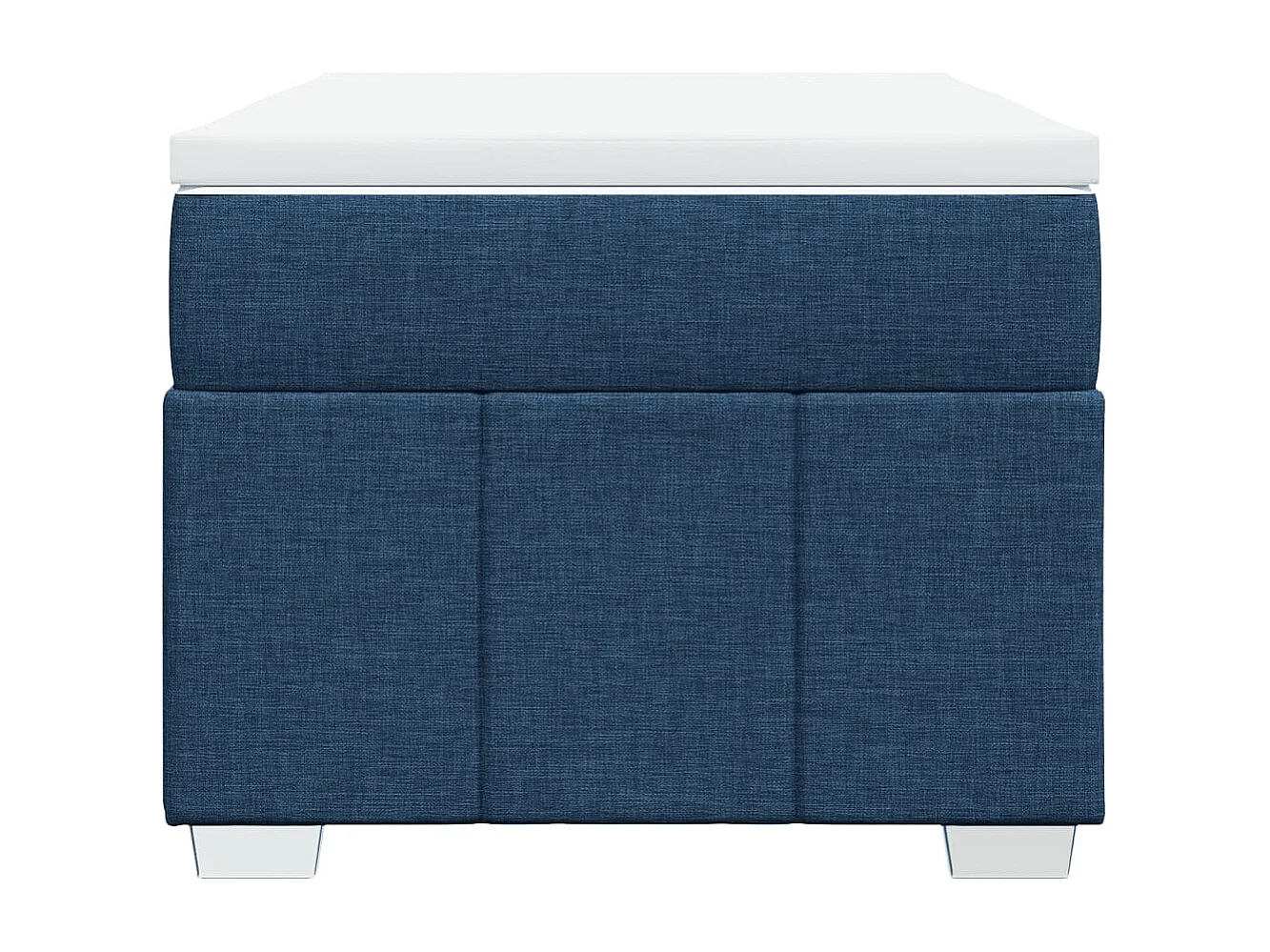 Boxspring met matras stof blauw 80x200 cm