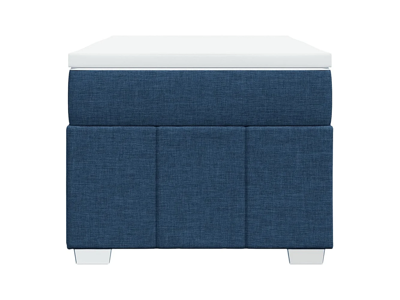 Cama com molas/colchão 80x200 cm tecido azul