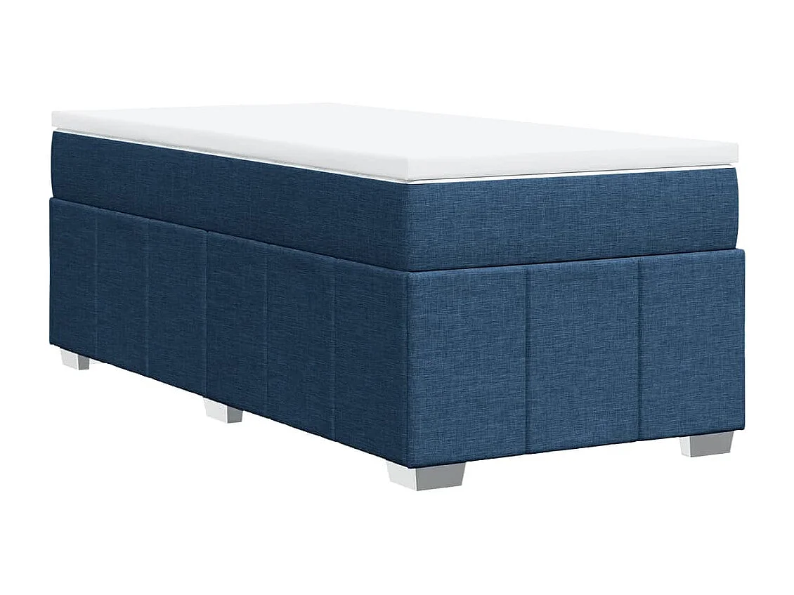 Sommier à lattes de lit avec matelas Bleu 80x200 cm Tissu