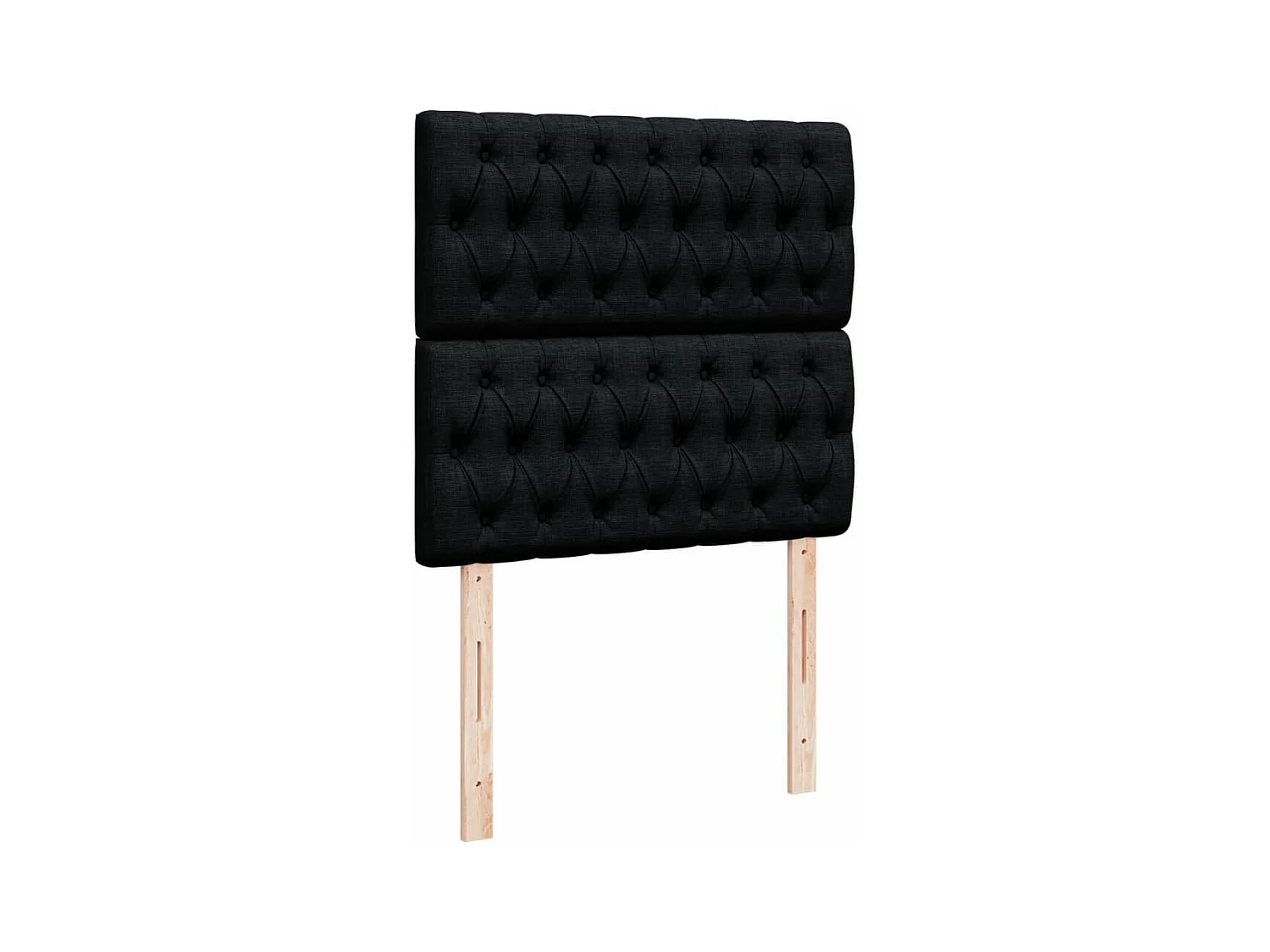 Cama com molas/colchão 80x200 cm tecido preto