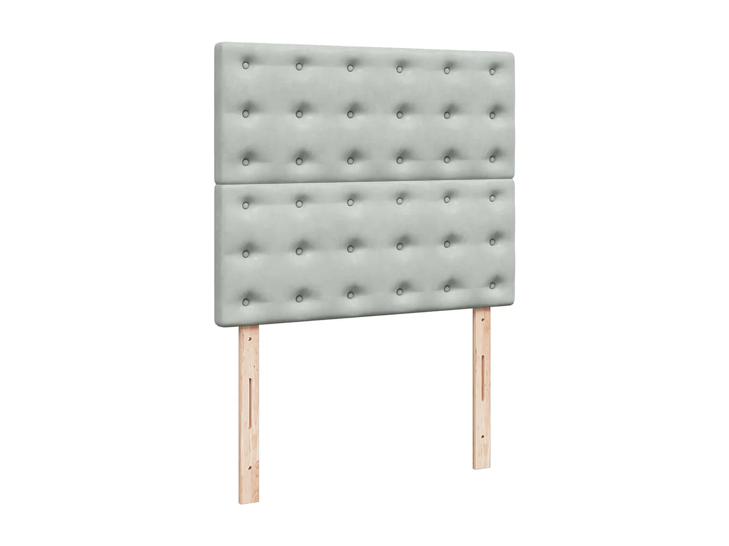 Cama boxspring com colchão 120x190 cm veludo cinzento-claro