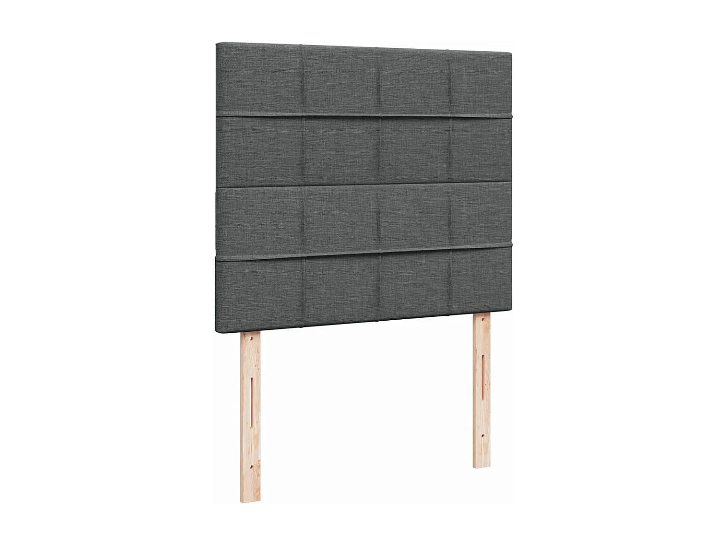 Sommier à lattes de lit avec matelas Gris foncé 120x200cm Tissu