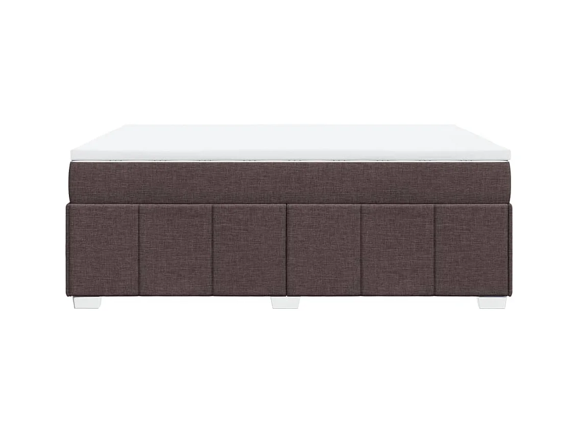 Sommier à lattes de lit avec matelas Marron foncé 160x200 cm